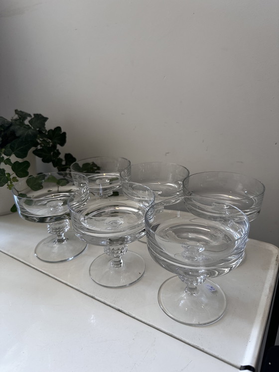 Image 1 of Set of 6 coupe champagne glasses