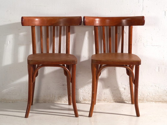 Sedie antiche in legno curvato stile Thonet – Europa Centrale, c. 1930 - Set di 4 pezzi #7 – Sedie da pranzo (photo 26 of 40)