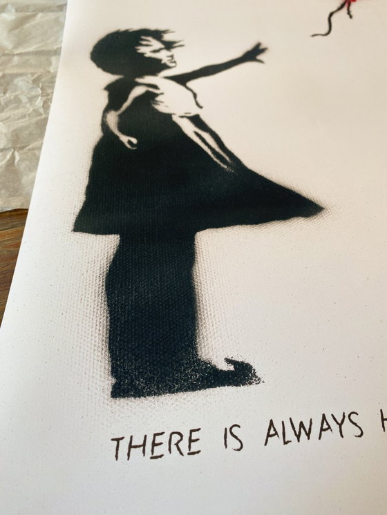 Image 1 of Girl with Balloon - Banksy 2002 - Poster 50 × 70 cm