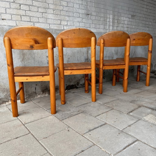Set (4) di sedie vintage in pino - Rainer Daumiller