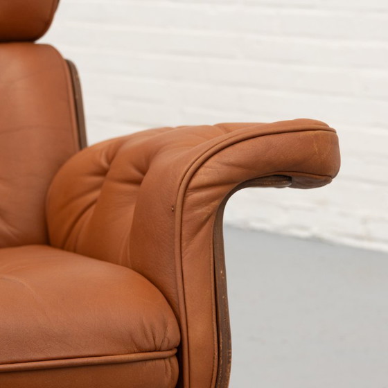 Poltrona lounge Martin Stoll Giroflex anni '70 – Poltrone, Wood, Leather (photo 12 of 19)