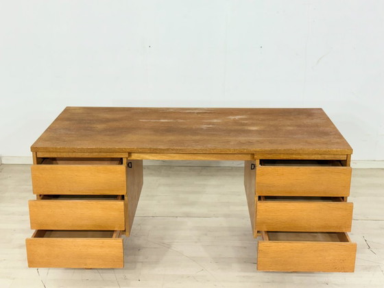 Image 1 of Magnifique classique vintage : Bureau Ikea autoportant en chêne, années 1960