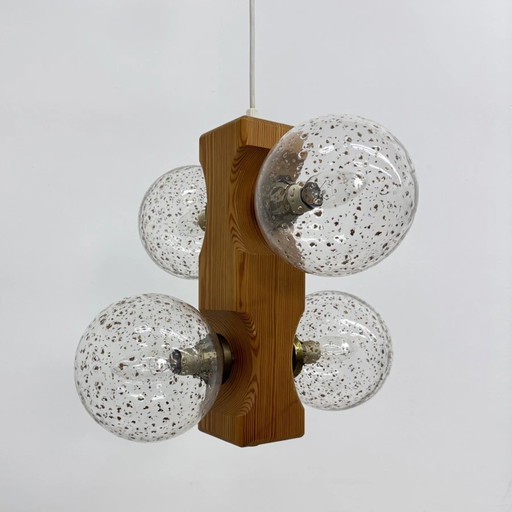 Mid-century design Temde Leuchten hanglamp, jaren 70