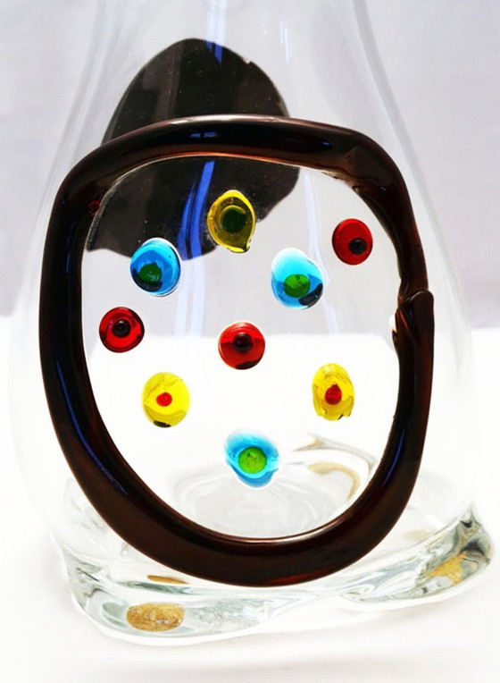 Image 1 of Vase Fulvio Bianconi « Primavera » pour Mazzega Murano, années 1970