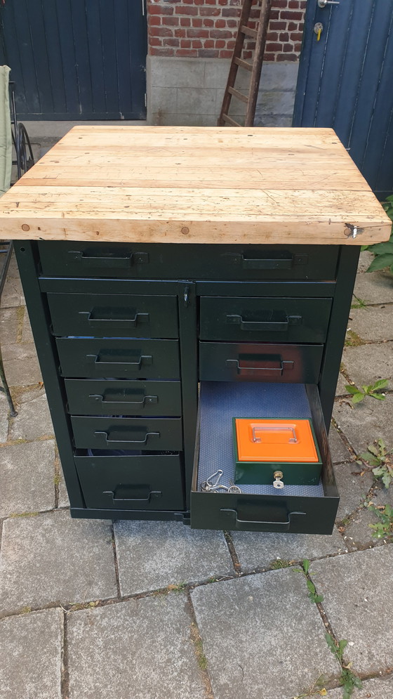 Image 1 of Cassettiera industriale/isola da cucina/banco da lavoro