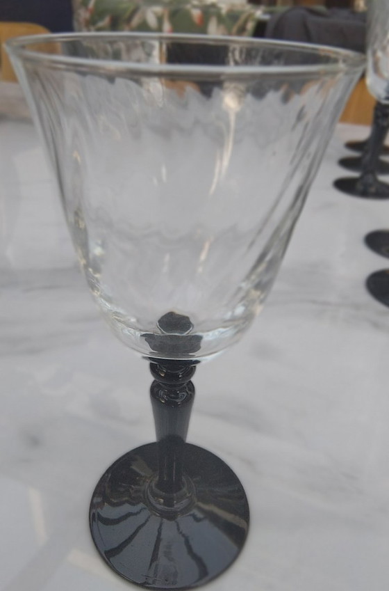 Image 1 of Bicchieri vintage Luminarc Nocturne Swirl