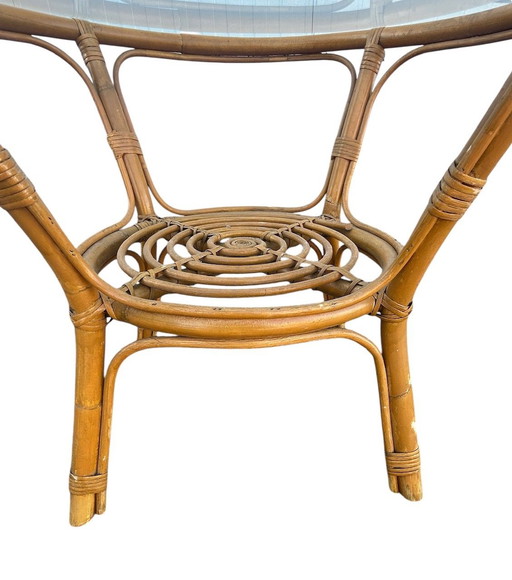 Rattan table 1970