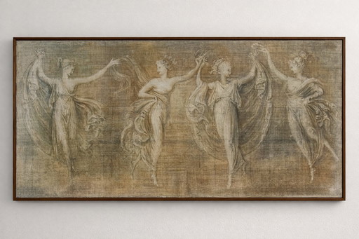 Antonio Canova – Riproduzione di affresco neoclassico su tela (edizione limitata, firmata e numerata)