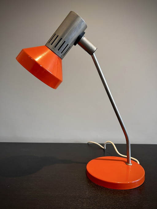 Retro Oranje Bureaulamp