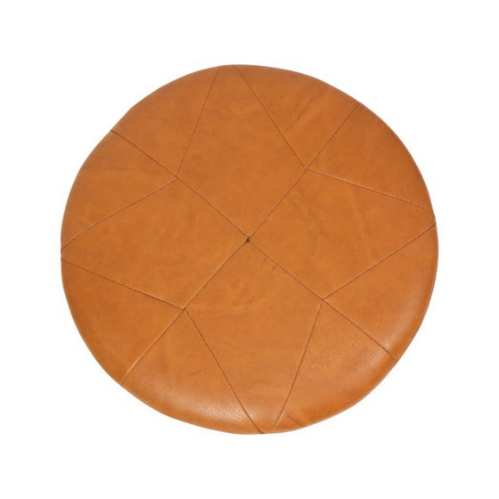 Image 1 of Pouf vintage Marron Skai Stermotif