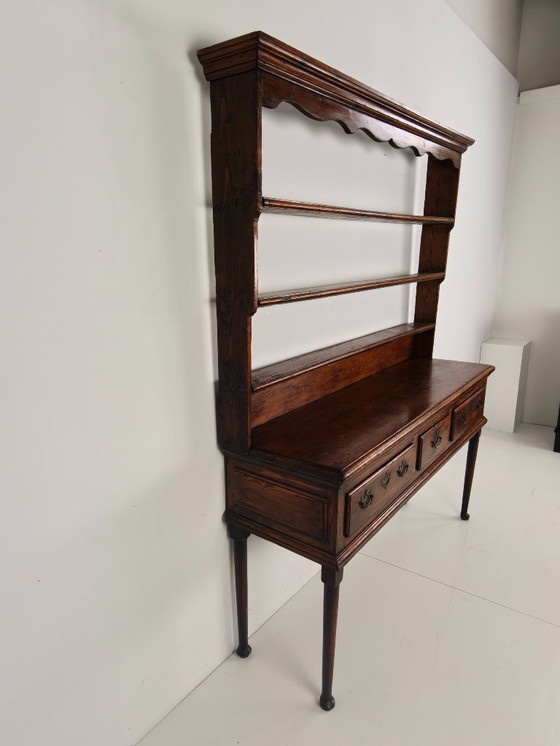 Image 1 of Late Georgian 18th-century Welsh sideboard – solid oak