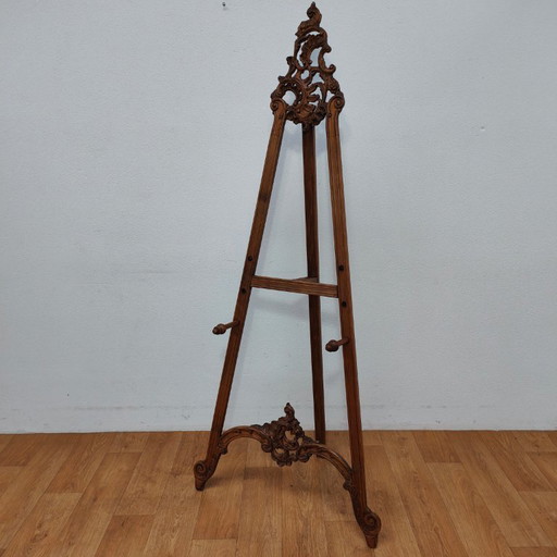 Chevalet rococo ancien. Support de tableau, chevalet