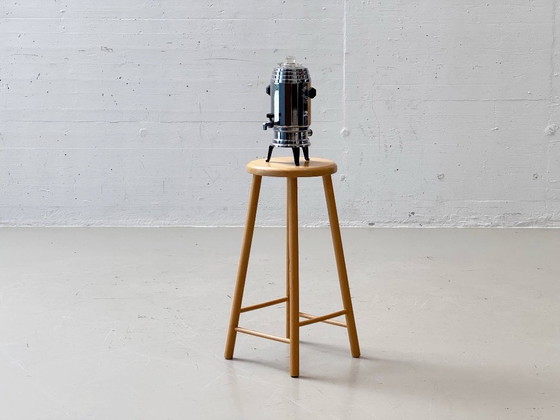 Sgabello da Bar Vintage in Legno Massiccio – Forma Semplice Mid-Century – Sgabelli (photo 11 of 11)