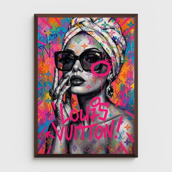 Pop Art Louis Vuitton Graffiti Kunstdruck, Kunstdrucke, Papier, Mehrfarbig (Foto 2 von 6)
