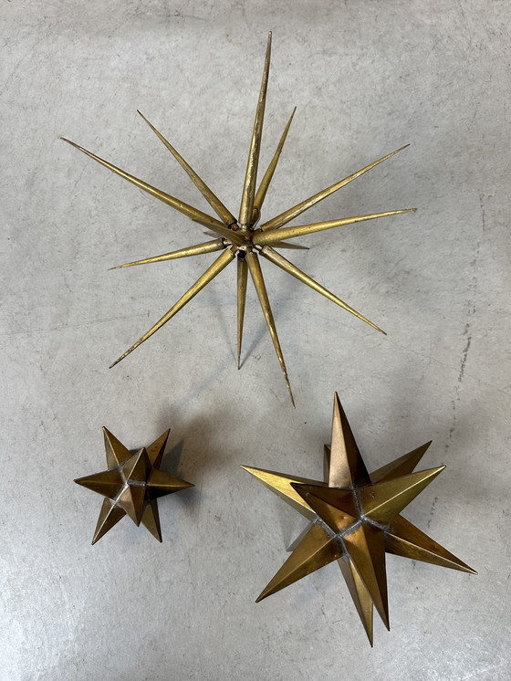 Image 1 of 3x figuras geométricas de latón