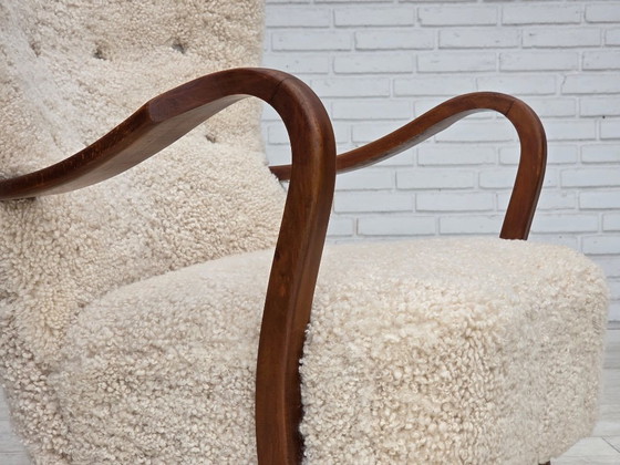 Anni '60, design danese di Alfred Christensen, rivestito, pelle di pecora. – Poltrone, Other (photo 5 of 18)