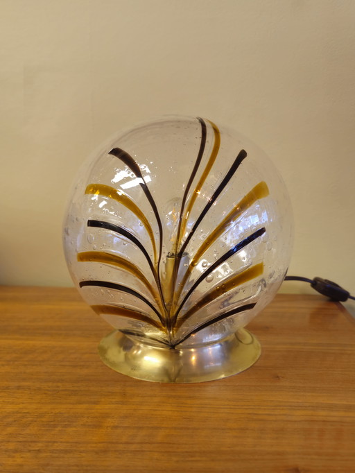 Vintage Murano Tafellamp Bureaulamp Tafel Lamp Messing 