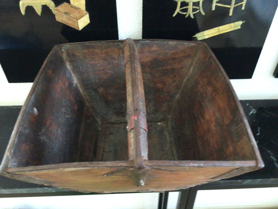 Image 1 of Vintage Chinese rijstmand met handvat