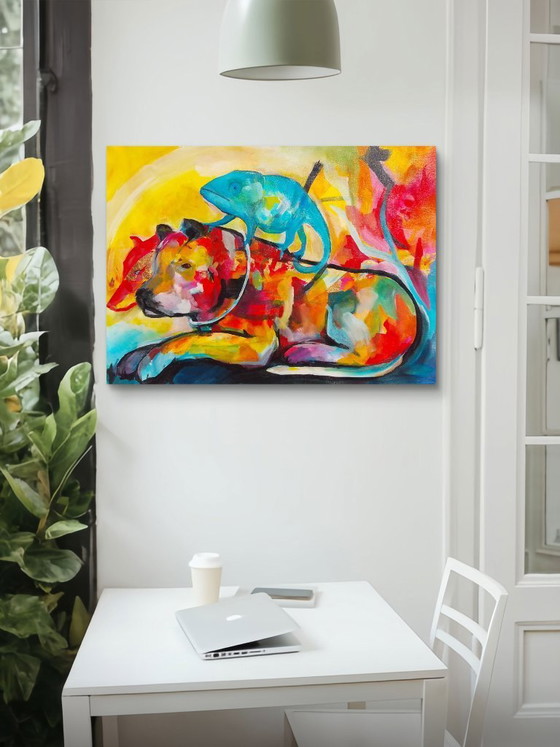Image 1 of Acrylic painting "Canis lupus familiaris"
