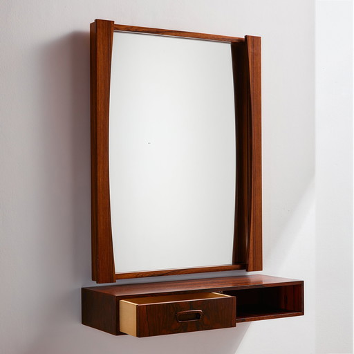 MK10440 Rosewood framed mirror, Set of 2