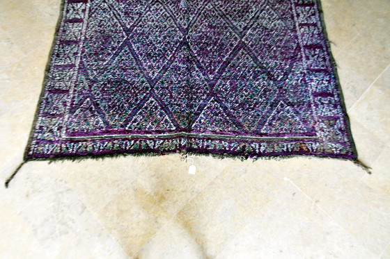 Image 1 of Paars Vintage Marokkaans Beni M'Guild Vloerkleed - 280 x 200 cm