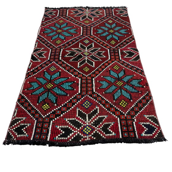 Image 1 of Vintage Turkish Kilim Rug, 129 x 78 cm