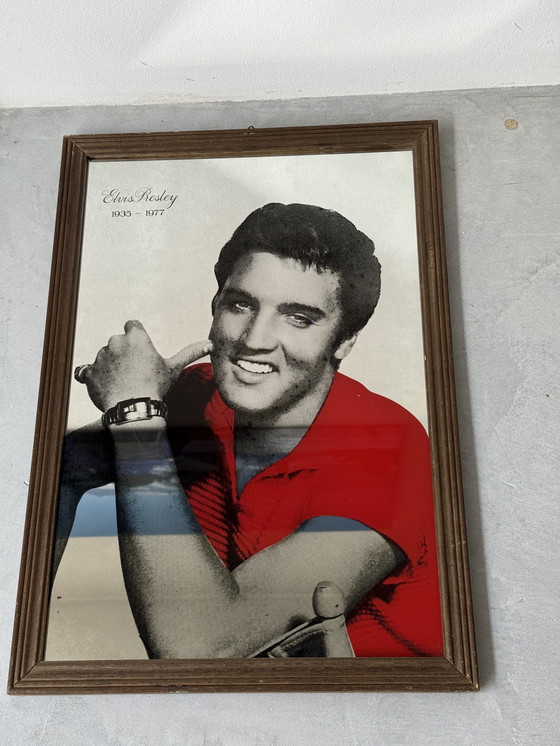 Image 1 of Elvis Presley mirror portrait - Pop art style, 1970s