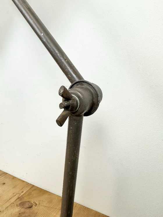 Image 1 of Brown Industrial Workshop Table Lamp, 1960s