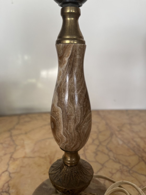 Image 1 of Vintage marmeren lampenvoet
