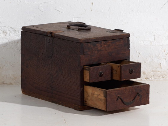 Antique Japanese box with drawers - Late Meiji Period (c. ) #25 – Chest of drawers, Wood (photo 14 of 40)