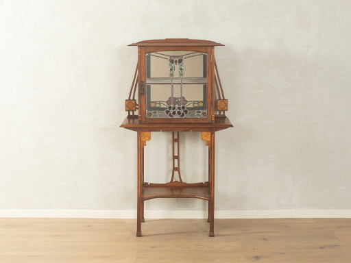 Jugendstil-Vitrinenschrank – vitrinekasten, Glass, Wood