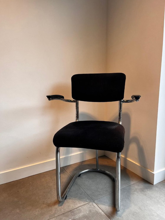 Image 1 of Sillas De Wit Brothers – Juego de 4 – Diseño con estructura tubular