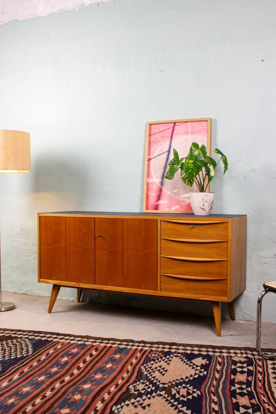 Image 1 of Vintage sideboard chest of drawers Mid Century teak nut 60s