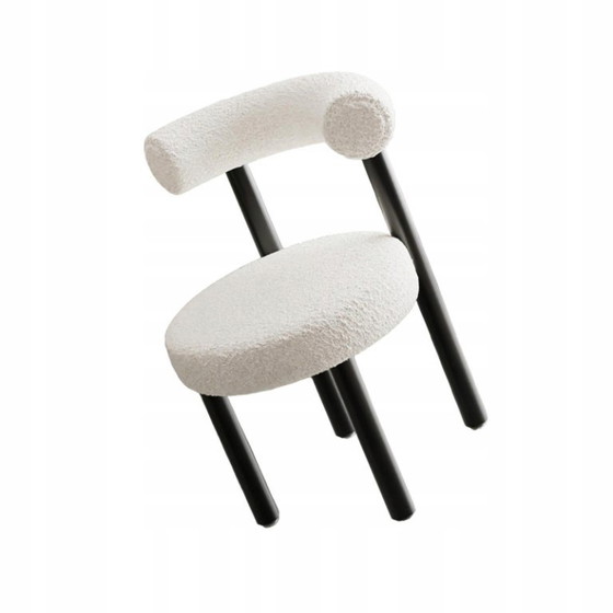 Pierres Gray Boucle Stoel – Vloerkleden en tapijten, Metal, Textile (photo 3 of 5)