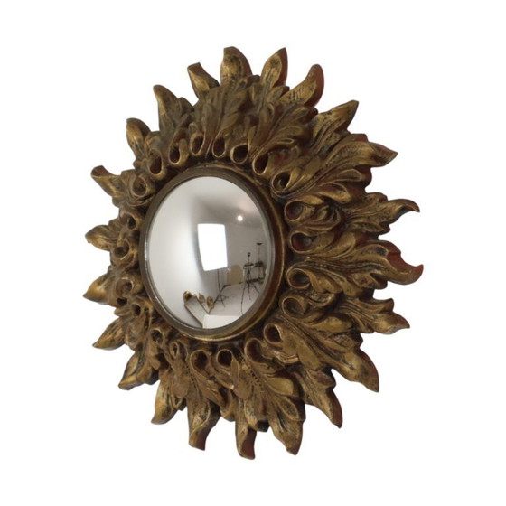 Image 1 of Kleine Italiaanse Zonnespiegel Sunburst Rococo Stijl 24cm