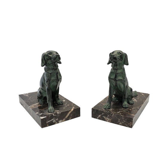 Fermalibri francesi Art Déco con cani – Oggetti decorativi, Marble (photo 2 of 6)