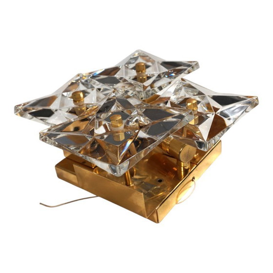 Image 1 of Set di 2 lampade da parete in cristallo Kinkeldey Hollywood Regency, 1970