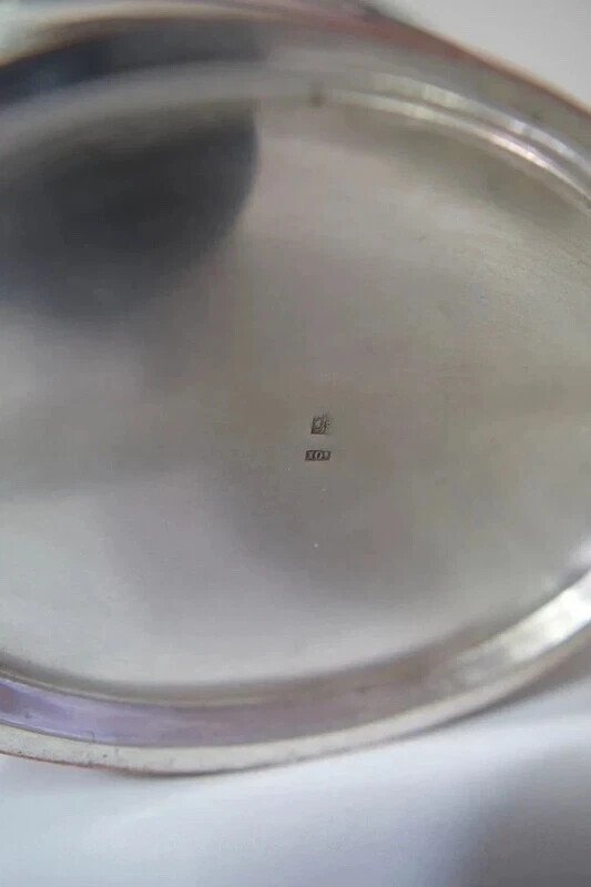 Image 1 of Rafraîchissoir à Vin Louis XVI Métal Argenté Zilveren Wijnkoeler 19e Eeuw