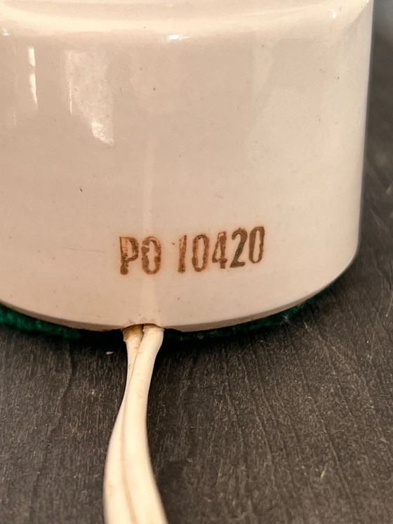 Image 1 of Zeldzame vintage CGEC keramische industriële lamp (1961) – 1,3 kg, uniek design