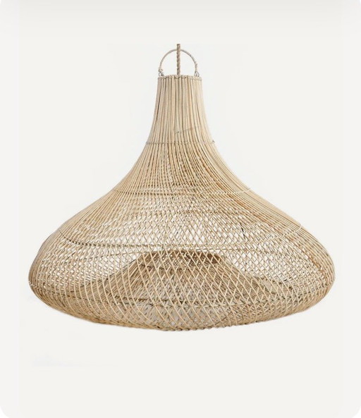 Lámpara colgante XL / lámpara de pie / iluminación de jardín – hanglampen, Rattan (photo 2 of 9)
