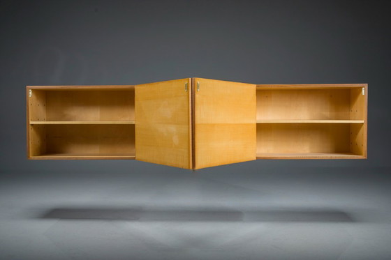 Image 1 of  Vintage wandkast in notenhout, 1960