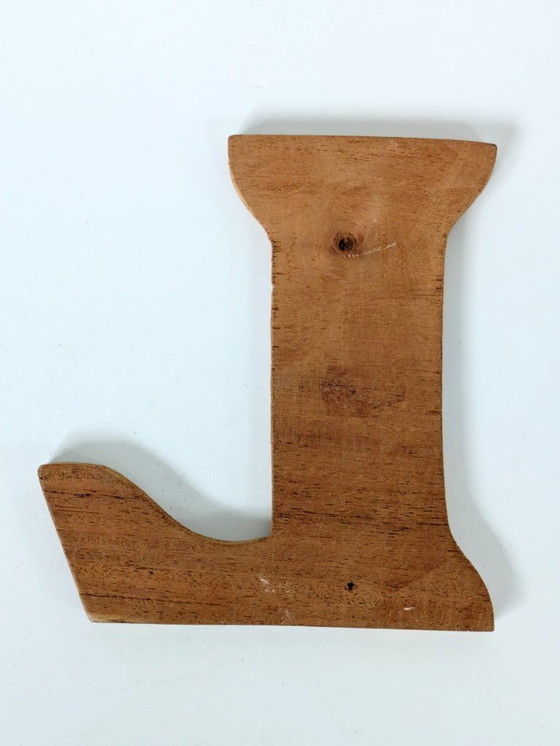 Image 1 of 4 lettere NOEL in legno vintage | Decorazione natalizia intagliata a mano, anni '70