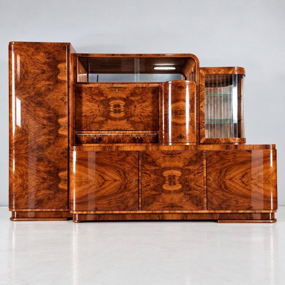Art Deco Display Sideboard, 1940s – Wood (photo 2 of 12)