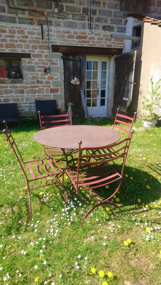 Tavolo da giardino + 4 sedie in ferro battuto – Fermob, Mobili da giardino, Iron (photo 2 of 7)