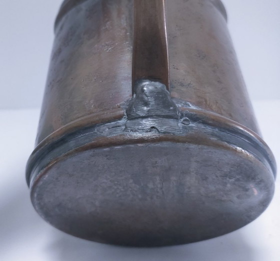 Image 1 of arrosoir cuivre grande anse courbe vintage