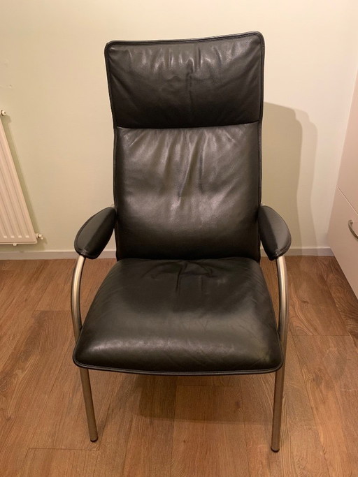 De Sede Zwart Leren Stoel – fauteuils, Leather, Metal (photo 2 of 6)