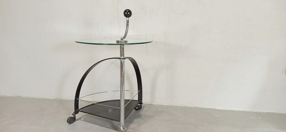 Image 1 of Postmodern side table trolley 