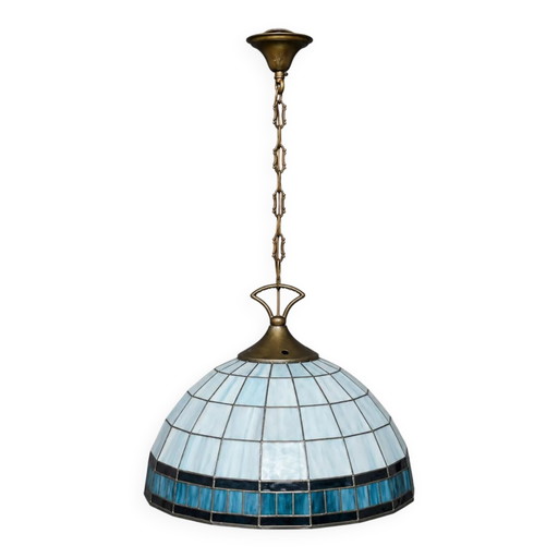 Tiffany-style pendant lamp. – kroonluchters, Crystal, Glass, Art Nouveau