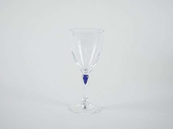 Image 1 of Servizio di bicchieri Venise Saphir, design francese, anni '70, prodotti da Cristal d'Arques
