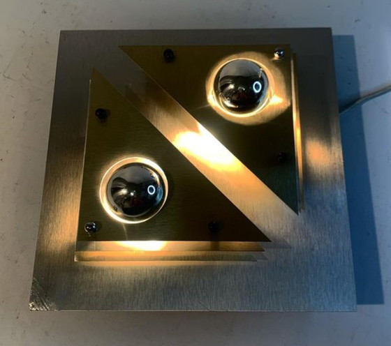 Image 1 of Applique d'epoca - Ottone e alluminio - 1970